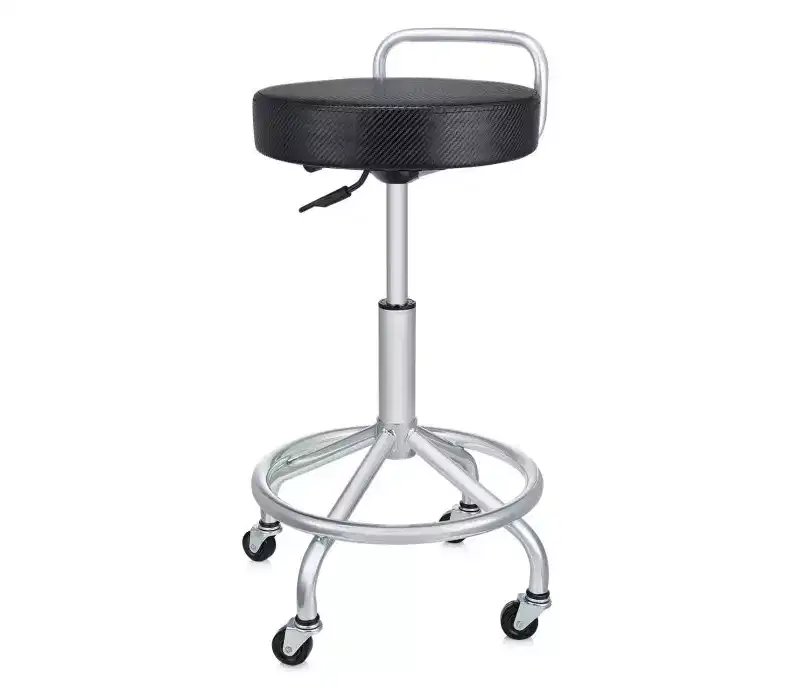 Seville Classics Ergonomic Pneumatic Height Adjustable Swivel Work Stool, 18 W x 26.25 H to 30 H