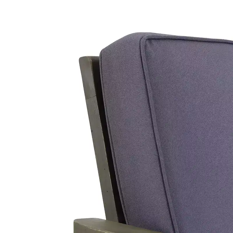 Willowbrook 2pc Acacia Wood Club Chairs - Gray/Dark Gray - Christopher Knight Home
