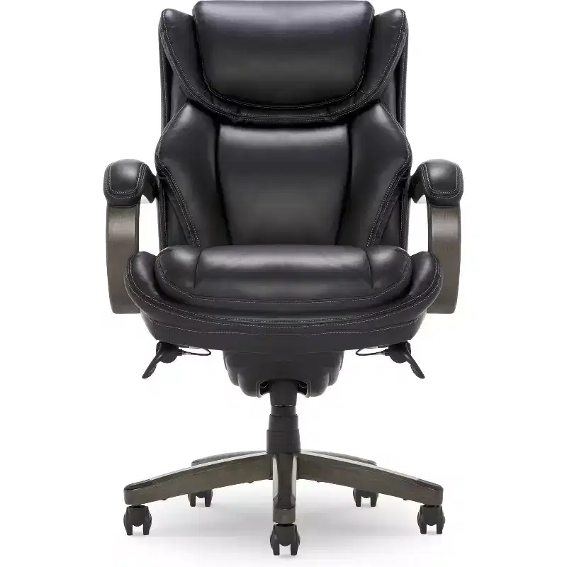 Big & Tall Executive Chair - Bonded Leather, Black, Ergonomic & Adjustable