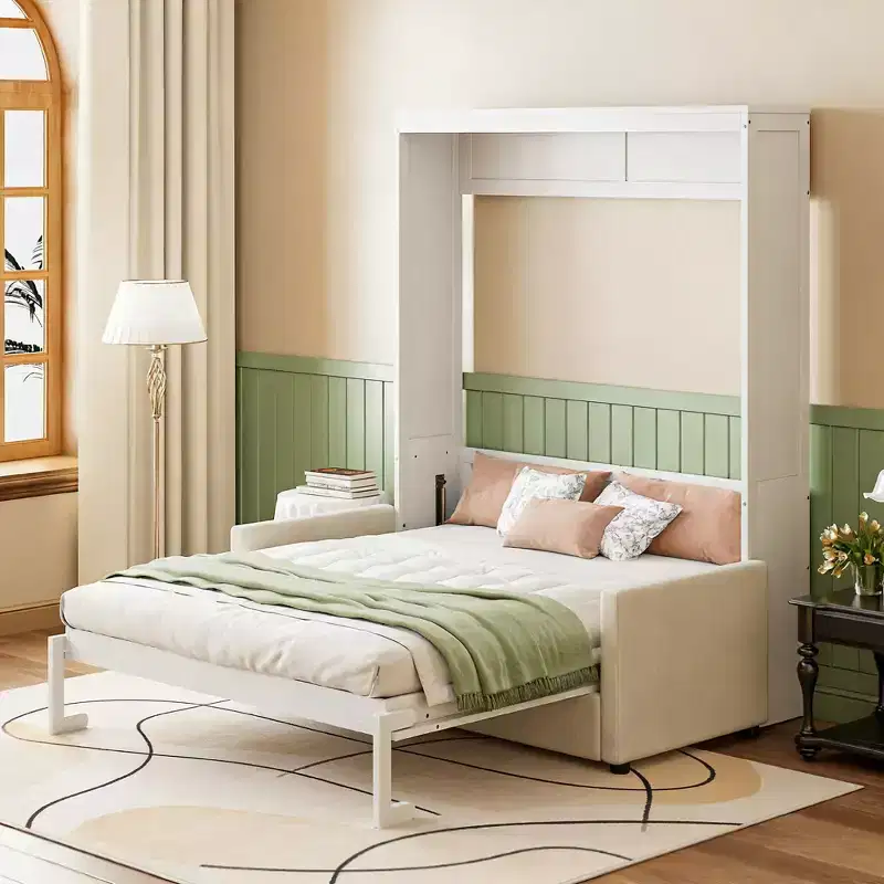 Luxystar Modern Full Size Murphy Bed with Couch