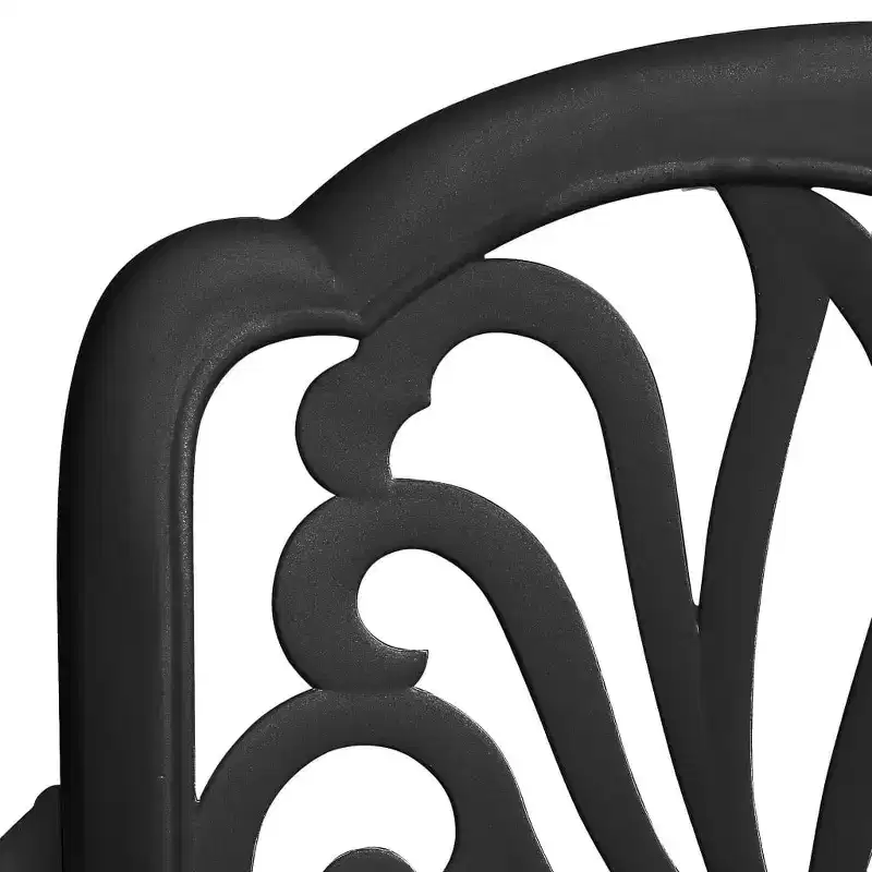 vidaXL Garden Chair Set of 2 Bronze Cast Aluminum Standard Tough