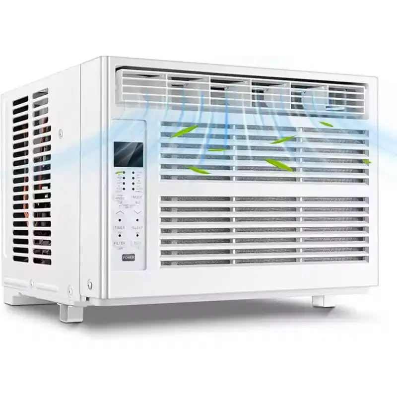 ZAFRO 5,000 BTU Small Window Air Conditioner Cool up to 150 Sq. Ft. with Ultra-Quiet, Compact-size, Washable Filter, Remote Control