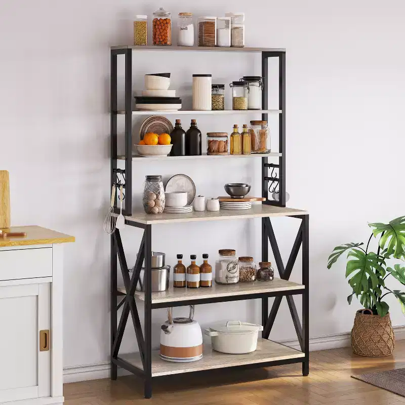 Yaheetech 6-Tier Bakers Rack with Adjustable Feet for Kitchen