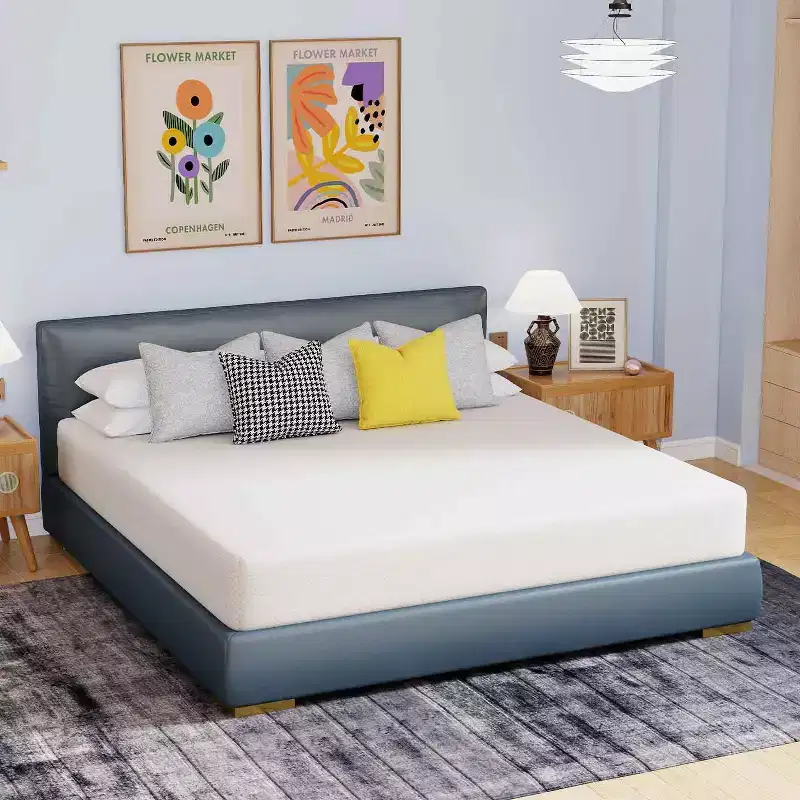 BestMassage 6 Inch Mattress Bamboo Charcoal Memory Foam Mattress Medium Firm Mattress CertiPUR-US Certified