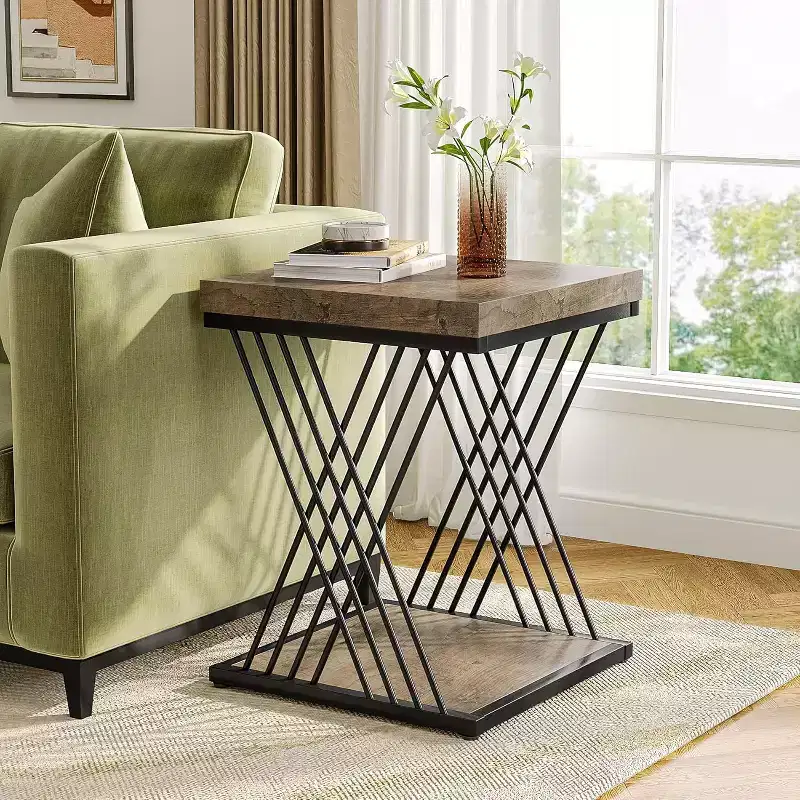 2-Tier End Table, Square Side Table