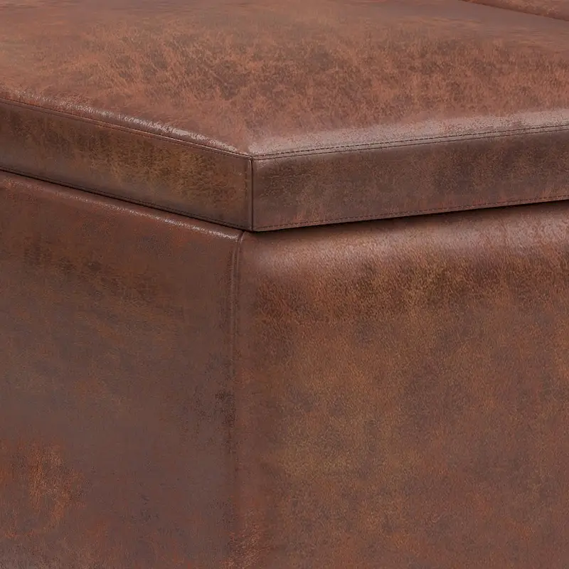 WYNDENHALL Ethan 34 inch Wide Mid Century Modern Rectangle Table Ottoman