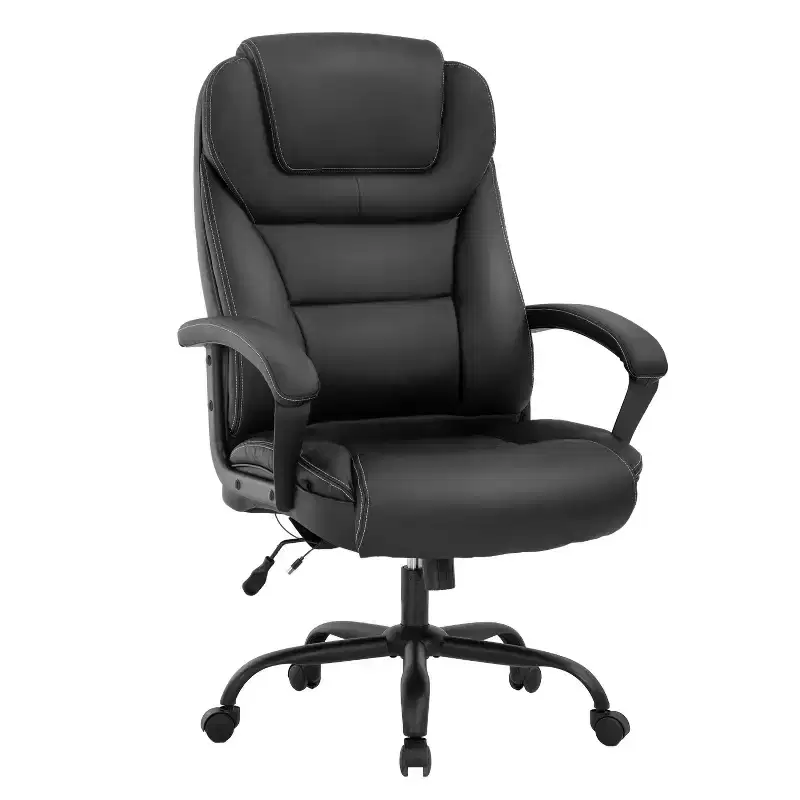 BestMassage Big and Tall Office Chair Desk Chair with 500 lbs Weight Capacity & PU Leather Upholstery Task Computer Chair for Heavy People
