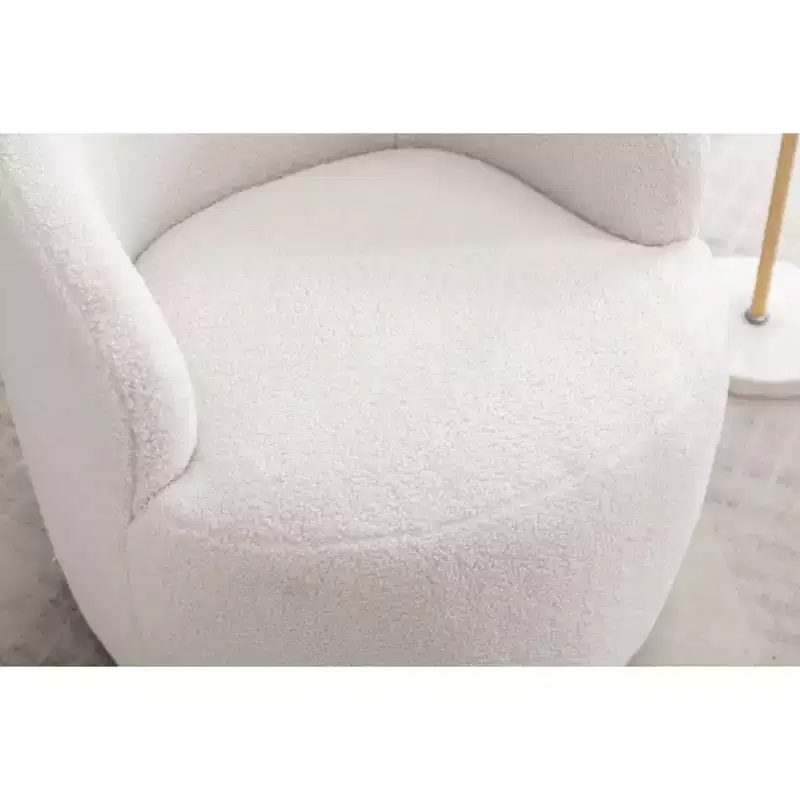 Fabric Swivel Accent Armchair Barrel Chair