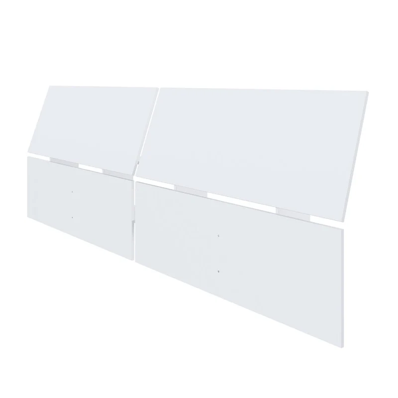 Queen Headboard, Natural Maple / White / Walnut, Low-Profile, 1-Person Assembly
