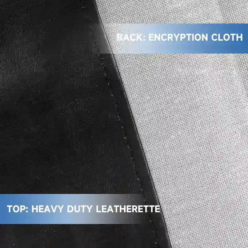 GSE 7ft/8ft/9ft Heavy Duty PU Leatherette Billiard Pool Table Cover - Black