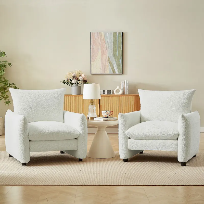 Lilian 33inW Modern Armchair Accent Chair Sofa Lounge Chair (2-Pack)