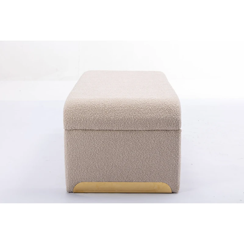 Bench With Gold Metal Legs