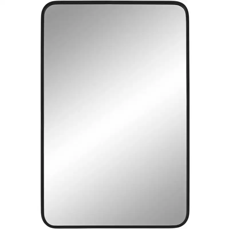 24 x 38 Black Rectangular Wall Mirror