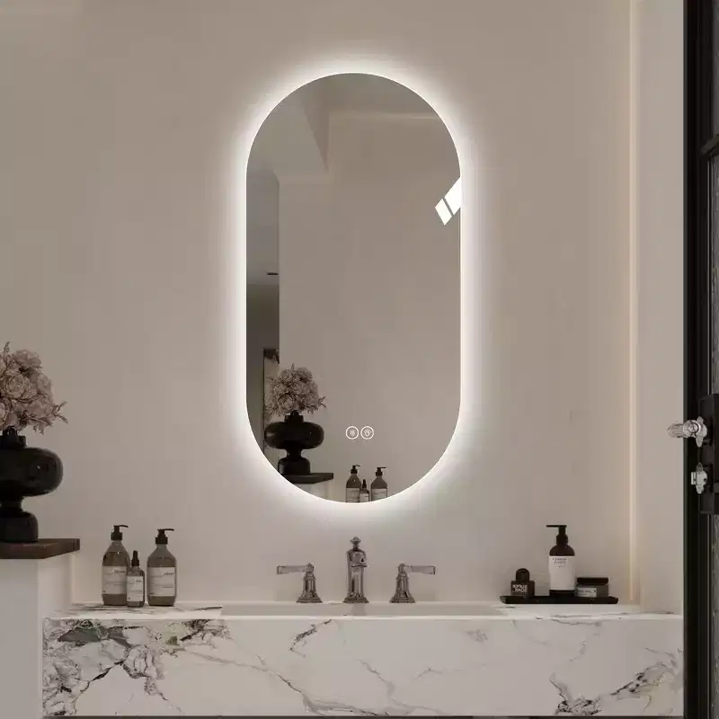 Whisen 30 Smart Wall Mounted Bathroom Mirror, Touch Screen Anti-fog Mirror