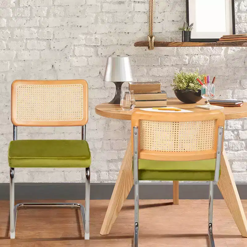 UPTIOT Velvet Upholstered Side Chair (Set of 2)