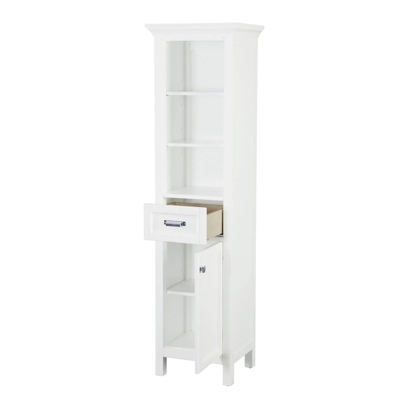 19 x 70 Poplar Wood Free Standing Bathroom Linen