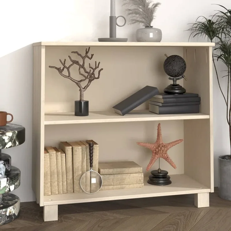Solid Pine Wood Sideboard Storage Cabinet for Hallway - 33.5x13.8x31.5