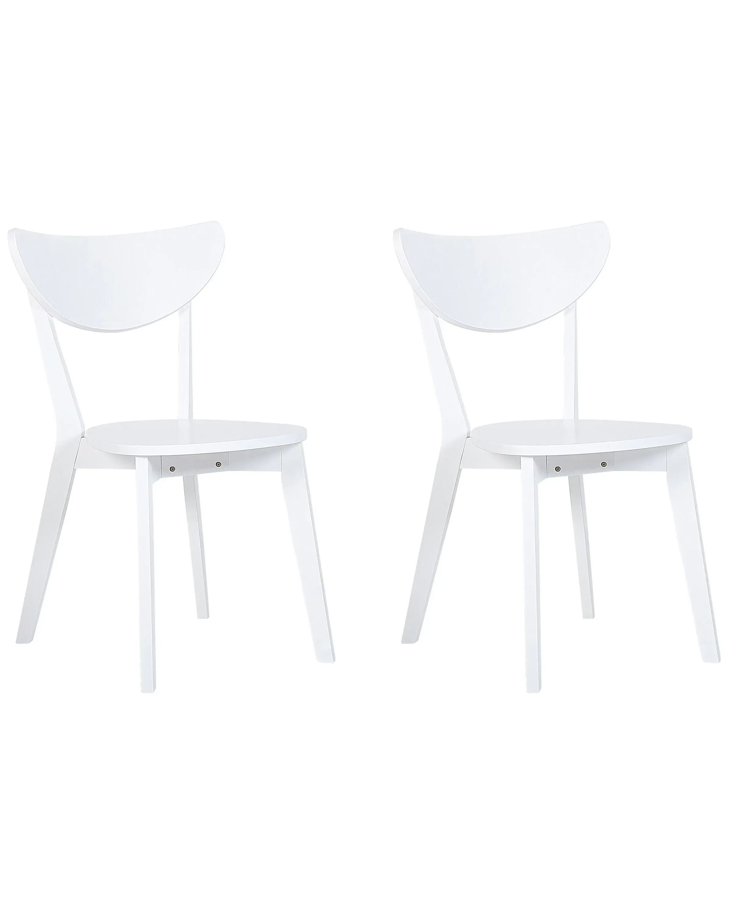 Set di 2 sedie da pranzo Bianco