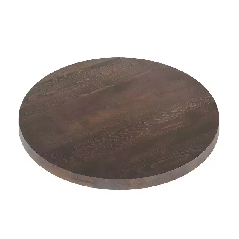 Solid Wood Indoor 1.5 Inch Thick Round Tabletop