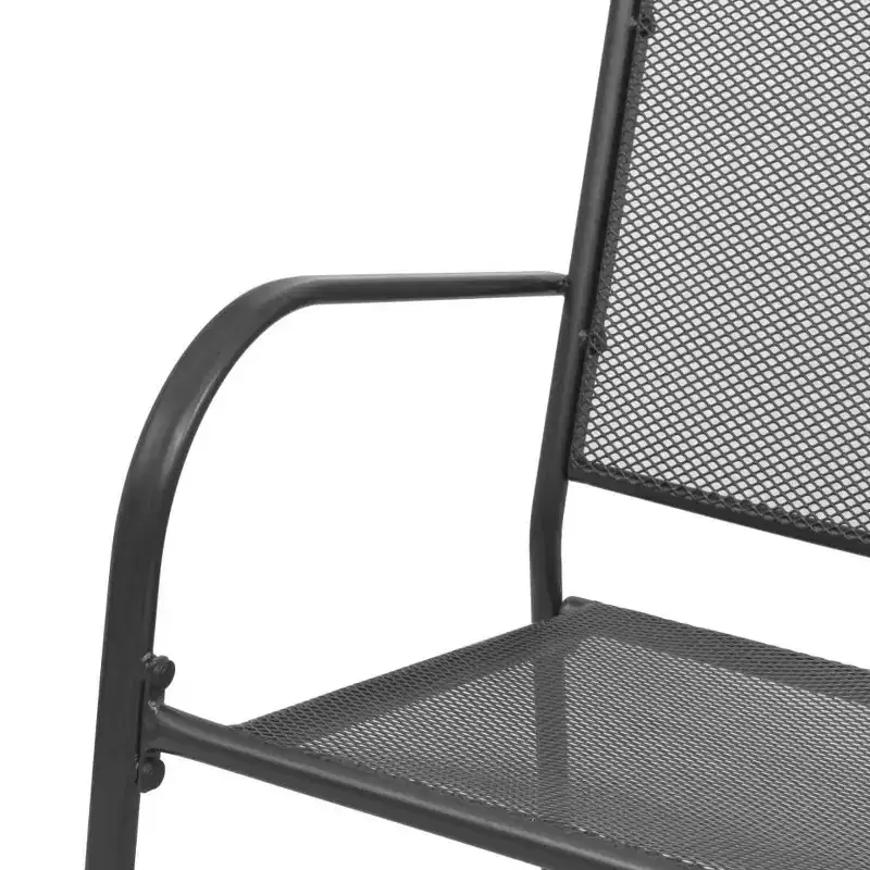 vidaXL Garden Bench Anthracite E-coated powder-coated steel Medium