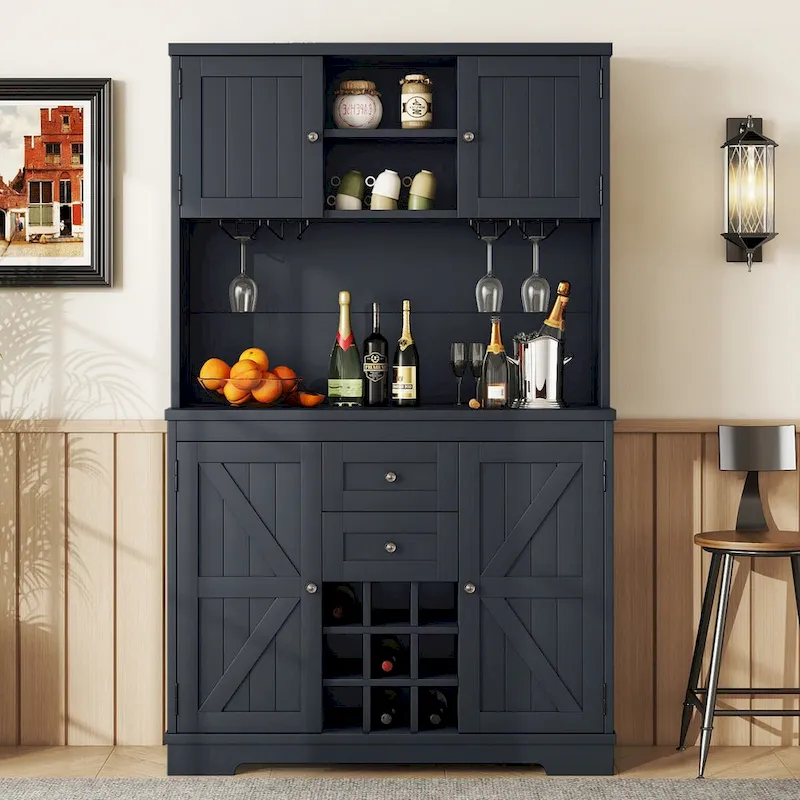 73.8H Kitchen Cabinet with Storage - N/A