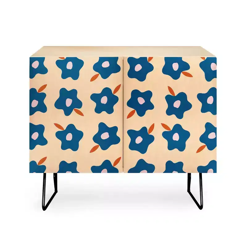 Wonky Spring Flowers Credenza