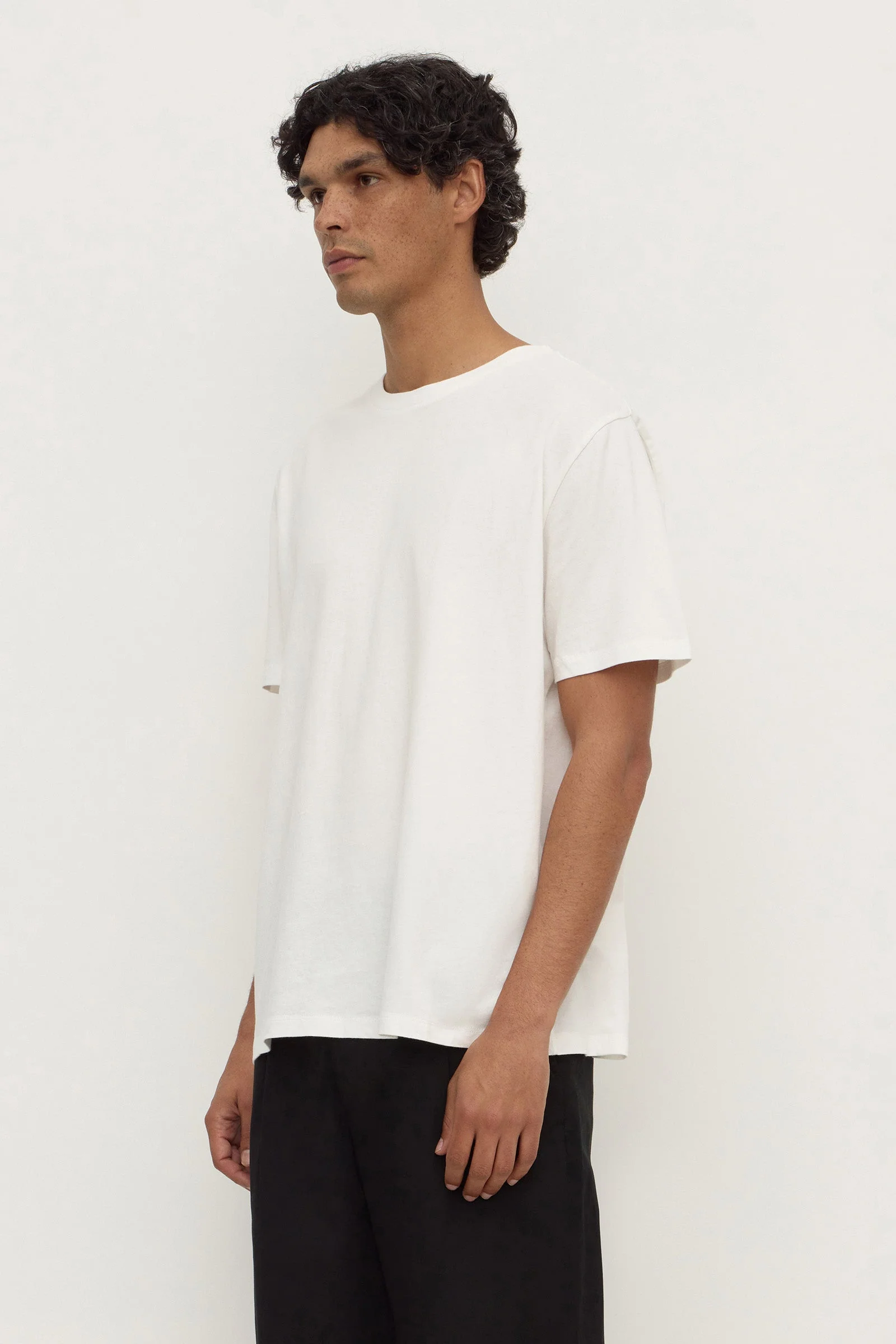 Antique White Pigment Dyed Cotton Tee