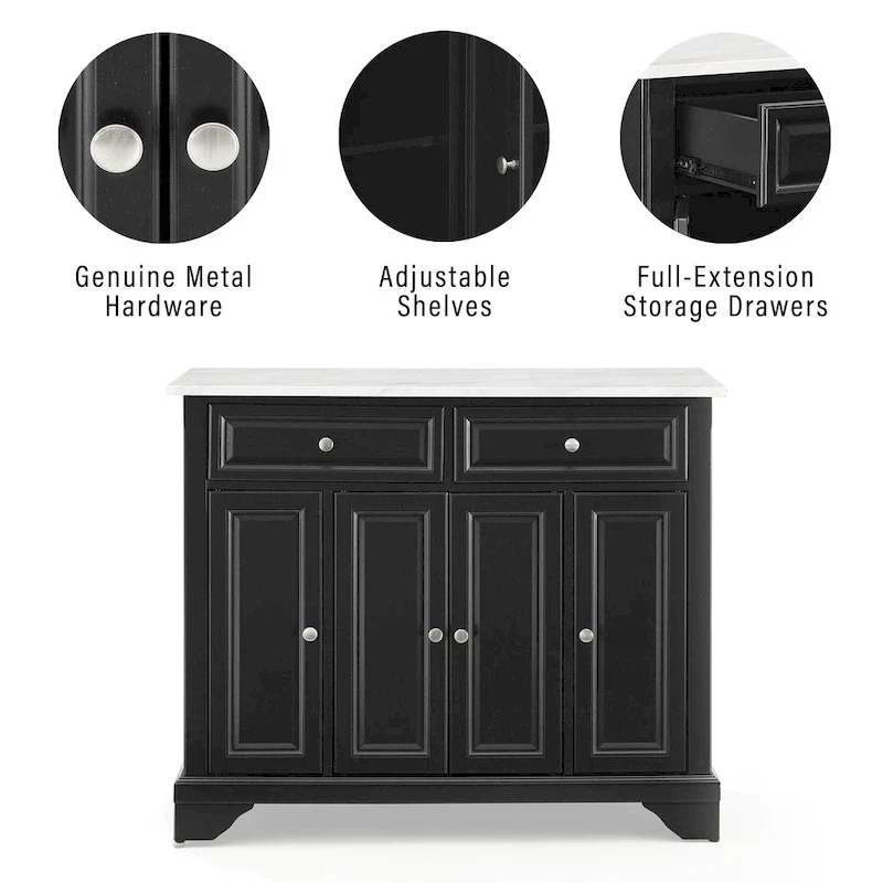 Crosley Avery Kitchen Island/Cart - 18x42.13x36
