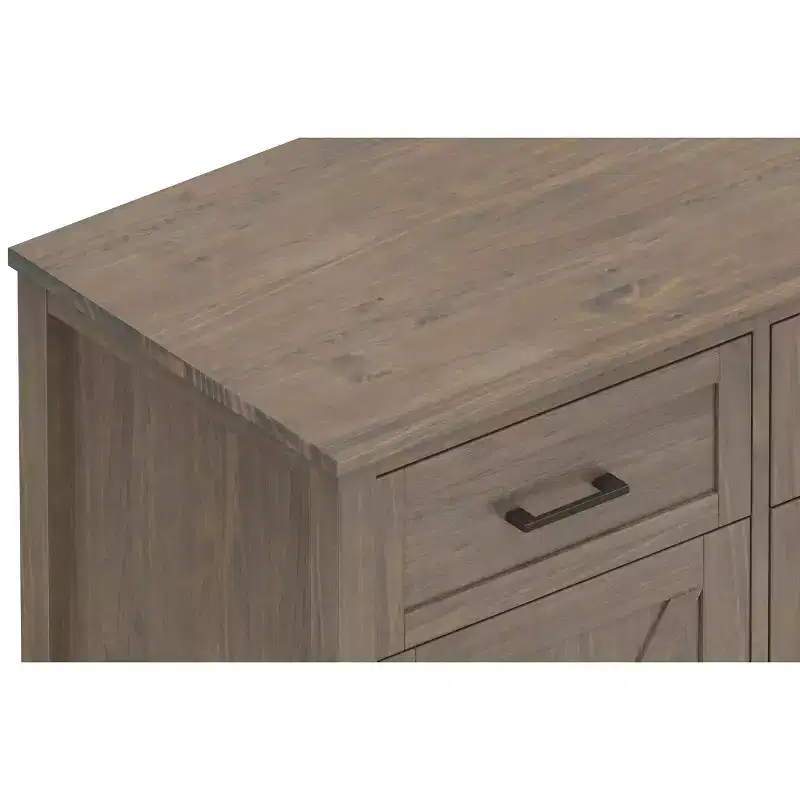 Cantina SOLID WOOD 54 inch Wide Rectangle Transitional Sideboard in Smoky Brown