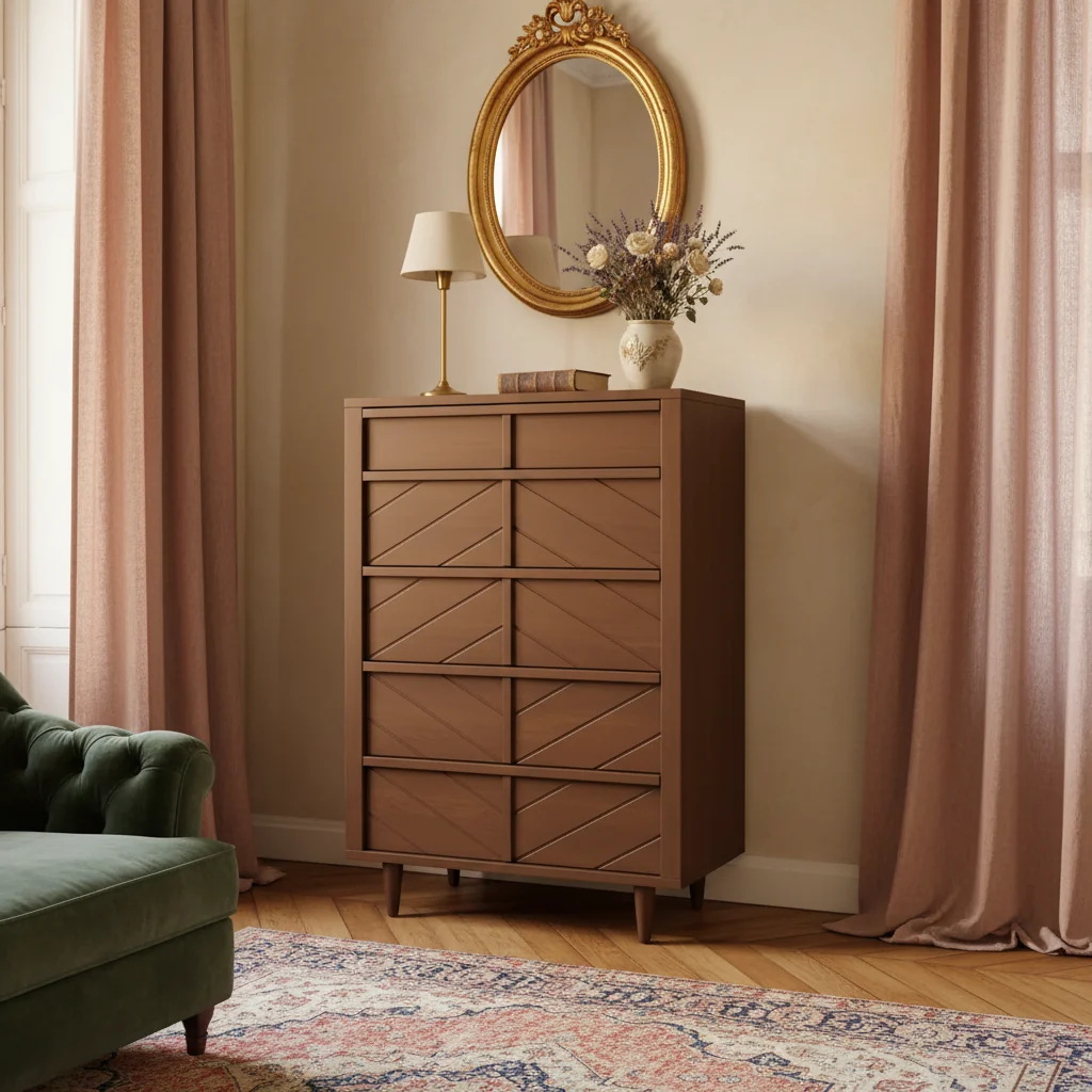5 Drawer Chest for Nursery or Bedroom, Anti-Tip Kit Included to Prevent Tipping, Non-Toxic, Baby Safe Finish