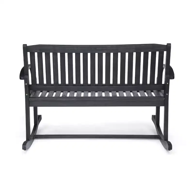 Regatta Acacia Patio Rocking Loveseat: Weather-Resistant, 2-Seater - Christopher Knight Home