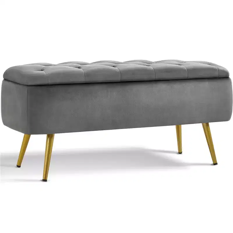 Modern  Footstool Bench with Storage Bench