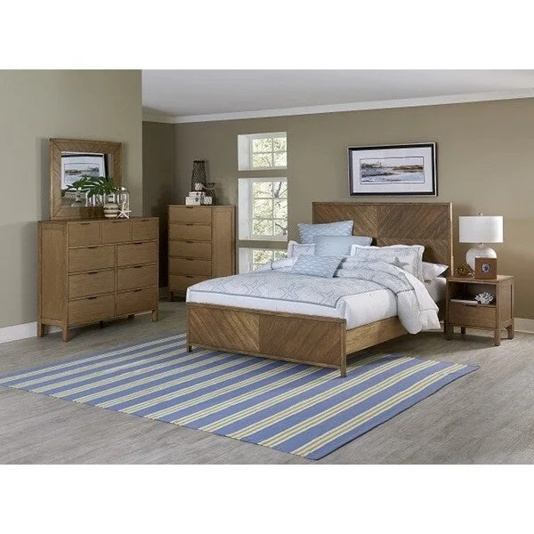 Progressive Brown Finish Rubberwood Strategy Chest
