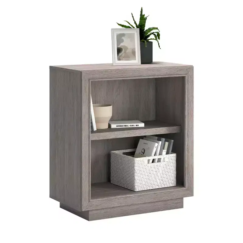 Sauder 33 2 Shelf Hayes Garden Bookcase Ashen Oak