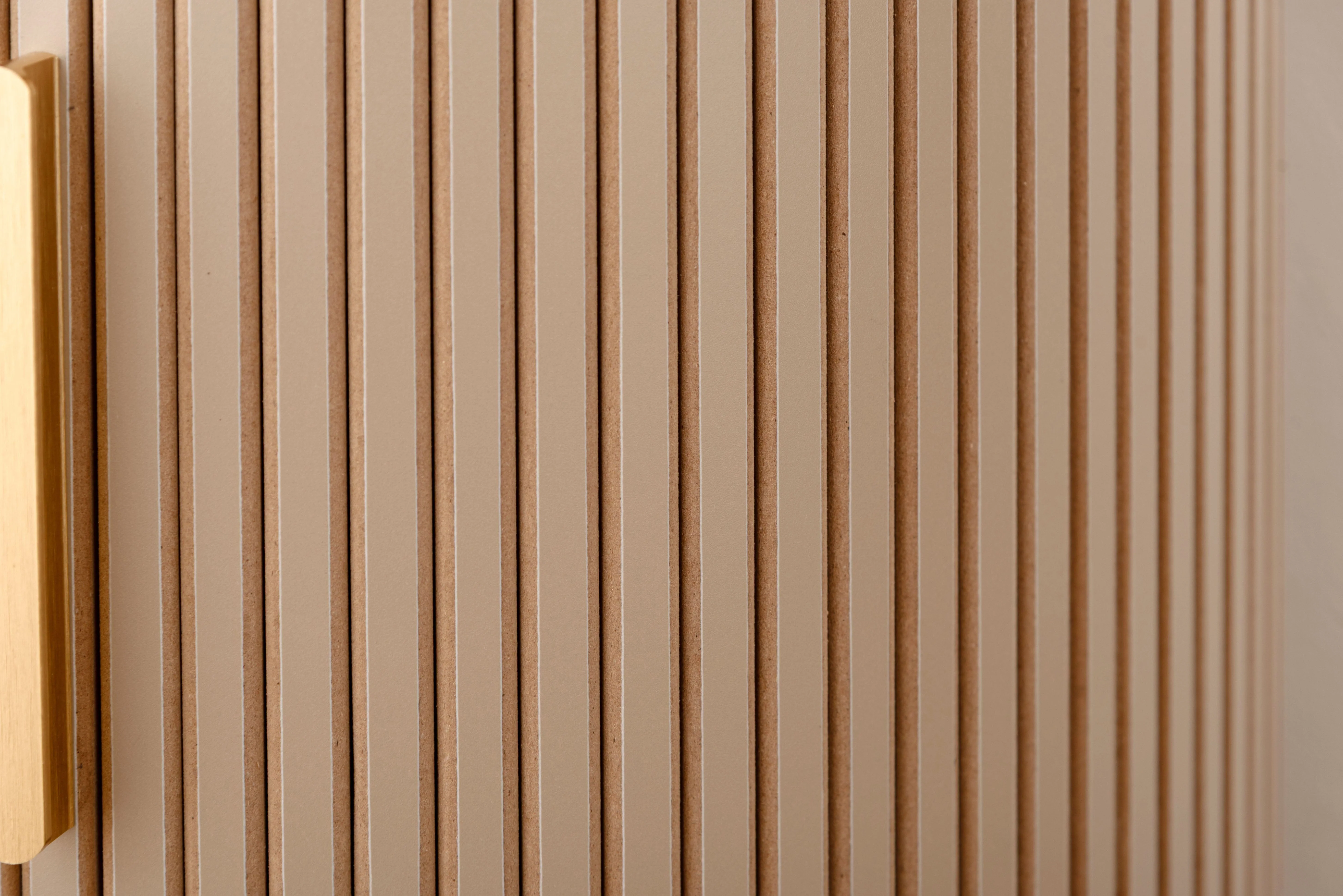 Beige Side Storage Cabinet