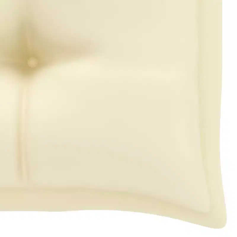 Garden Bench Teak, Cream White Teak wood Medium Sturdy