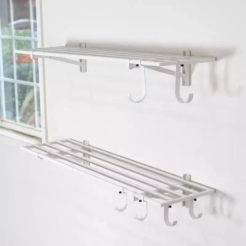 StoreYourBoard 1' x 4' Bristol Garage Wall Mount Shelves | 2-Pack | White