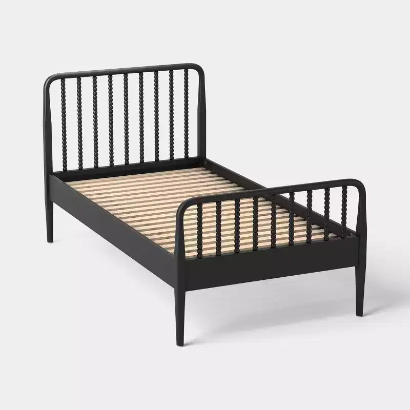 Twin Turned Wood Traditional Spindle Kids' Bed -
