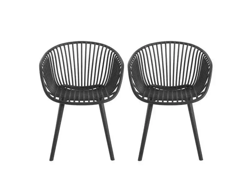 Christopher Knight Home 2pc Santa Fe Outdoor Polypropelene Plastic Accent Chair