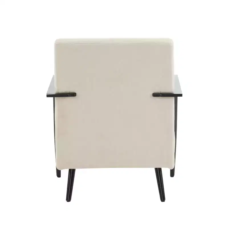 Modern Upholstered Iron Club Chair