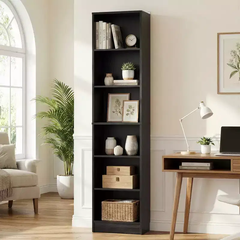 Besiost Bookcase with 2 Adjustable Shelves