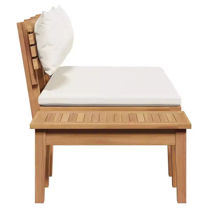 vidaXL Garden Bench 2 pcs Solid Teak wood