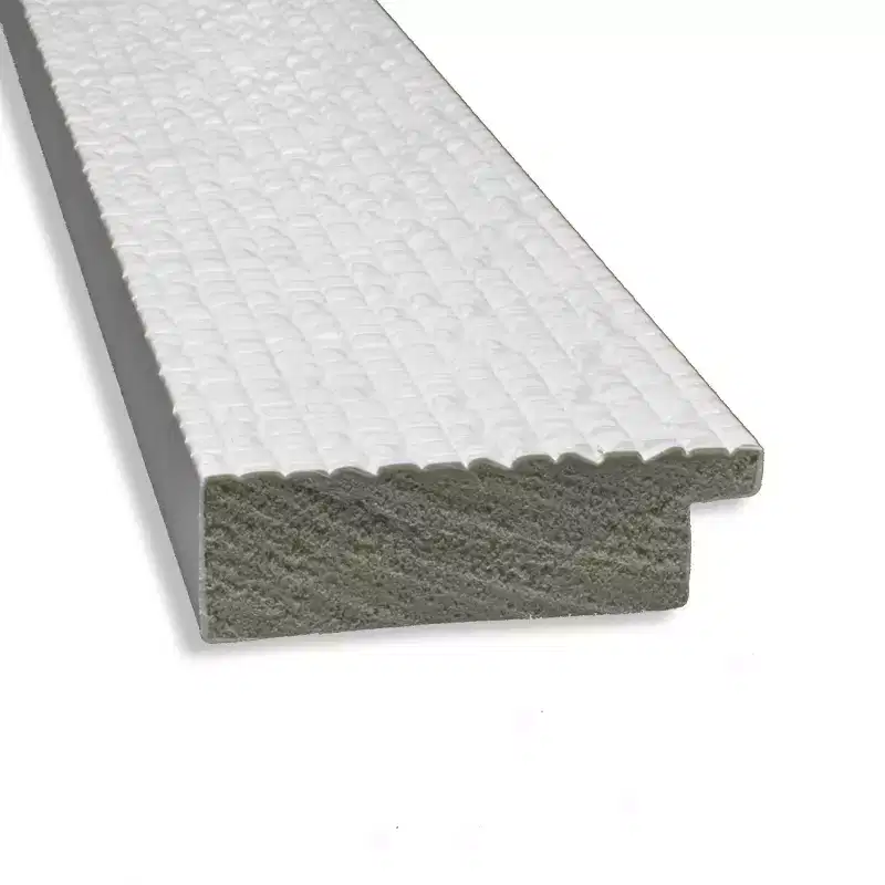 33" x 27" Non-Beveled Mosaic White Wall Mirror - Amanti Art: Modern Rectangle, Includes Mounting Hardware