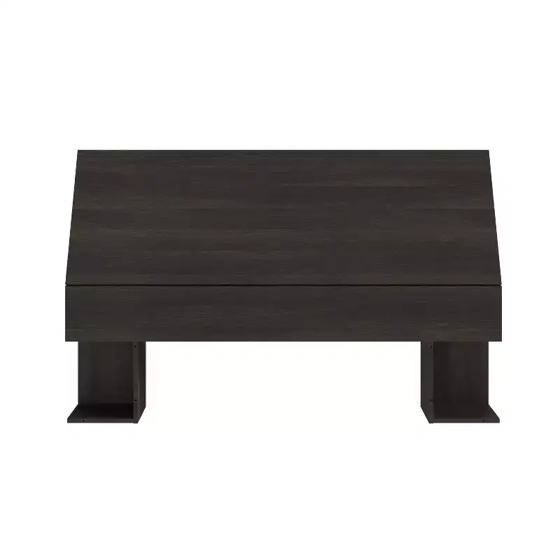 Full Size Lateral Storage Headboard with Faux Wood Finish
