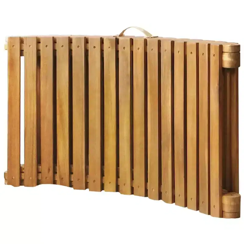 vidaXL Sun lounger 21.65 x 72.44 x 25.20 in Solid Acacia Wood