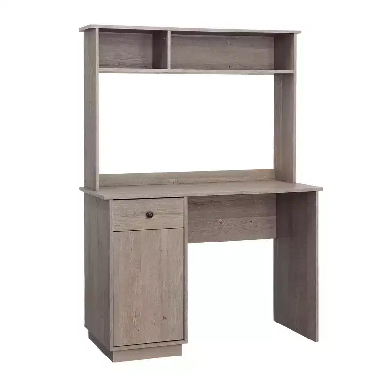 60H Wood Desk with Hutch