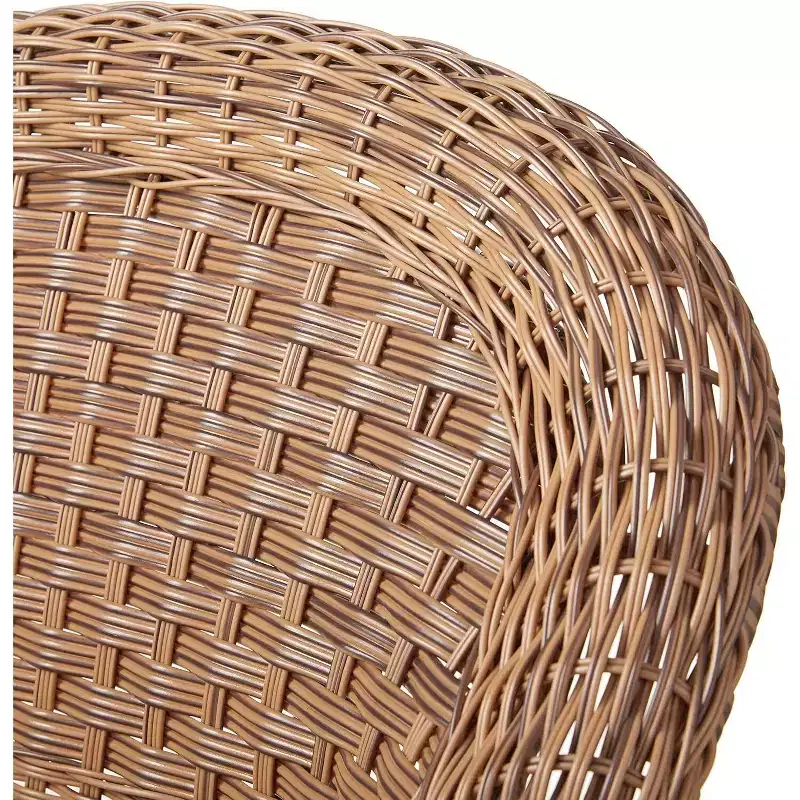 HomeStock Honey Coastal Craftsman Chair Set of 2 with Cushions