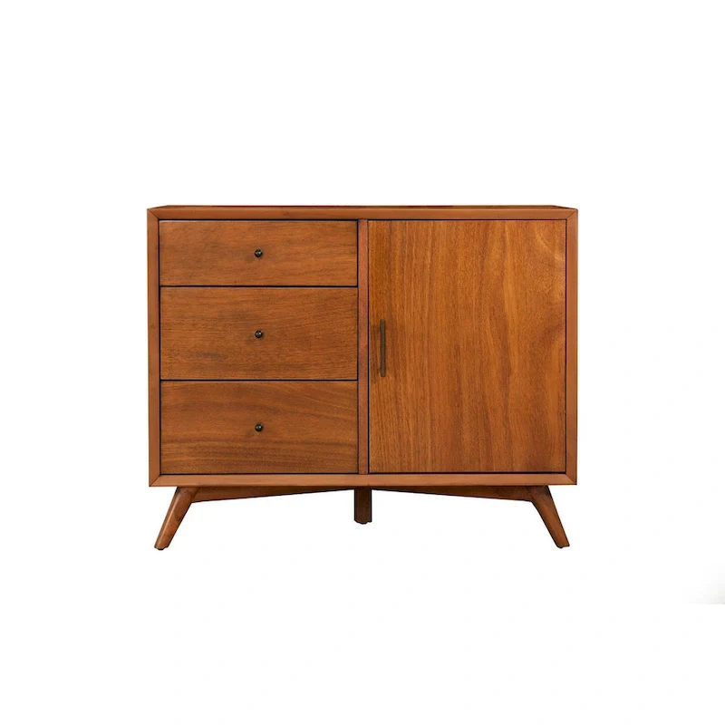 Accent Cabinet in Mahogany Solids & Okoume Veneer – Acorn Finish, Fully Assembled