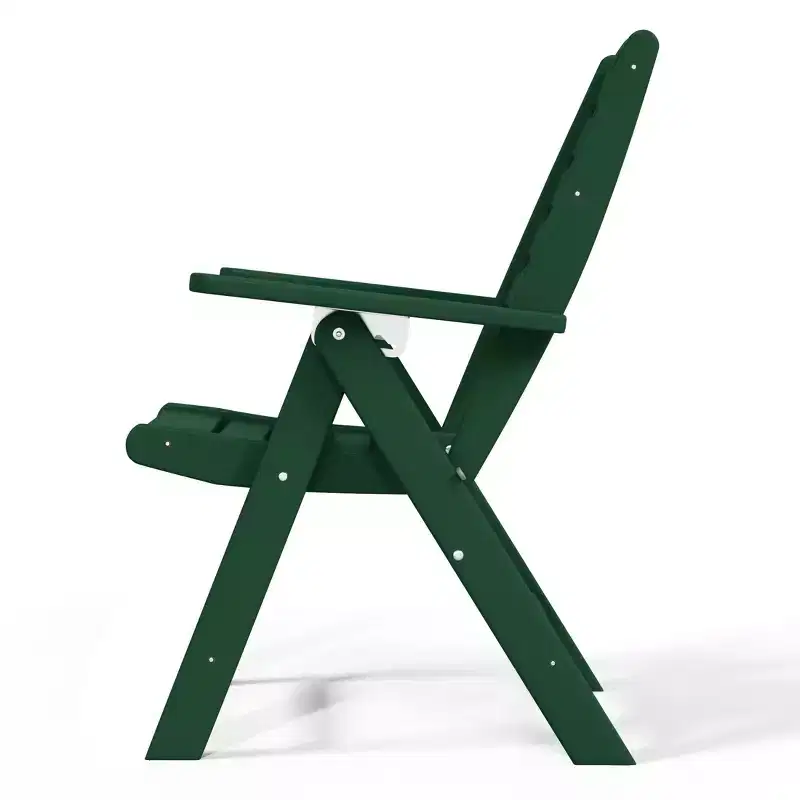 WestinTrends Malibu HDPE Adjustable Highback Folding Patio Dining Chair