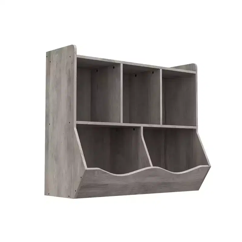 Kids Storage Cabinet, 3-Tier Toddler Wood Bookshlef, Toddler Storage Organizer Cabinet for Kindergarten Nursery Playroom Bedroom Living Room